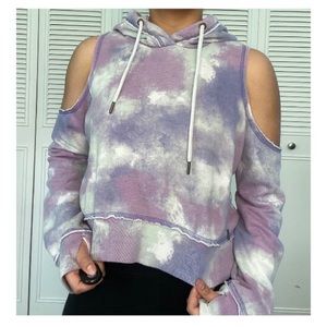 Purple tie dye sweater from Hollister